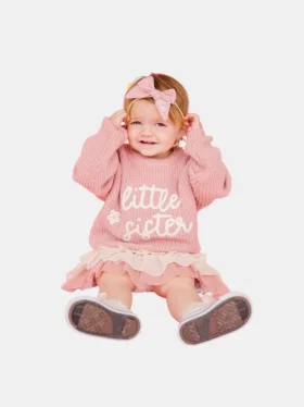 Πλεκτό πουλόβερ «Sweet Wink Little Sister»