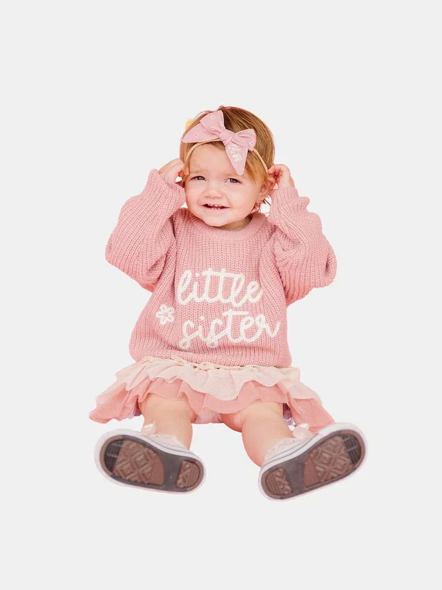 Πλεκτό πουλόβερ «Sweet Wink Little Sister»