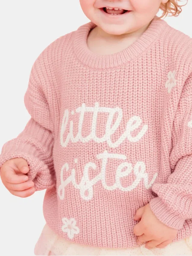 Πλεκτό πουλόβερ «Sweet Wink Little Sister»