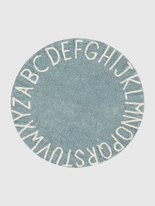 Πλενόμενο χαλί Abc Natural Vintage Blue της Lorena Canals