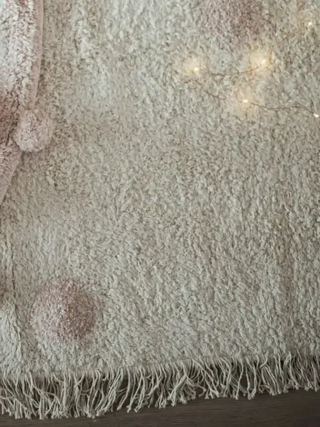 Πλενόμενο χαλί Lorena Canals Hippy Dots Vintage Nude
