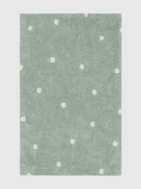 Πλενόμενο χαλί Lorena Canals Mini Dot Blue Sage