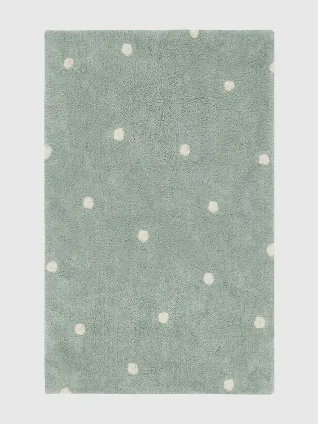 Πλενόμενο χαλί Lorena Canals Mini Dot Blue Sage