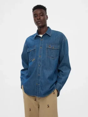 Πουκάμισο GAP × Disney σε στυλ western από τζιν