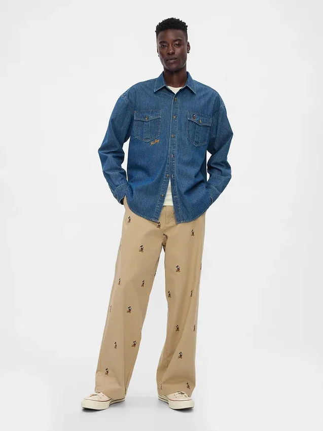 Πουκάμισο GAP × Disney σε στυλ western από τζιν