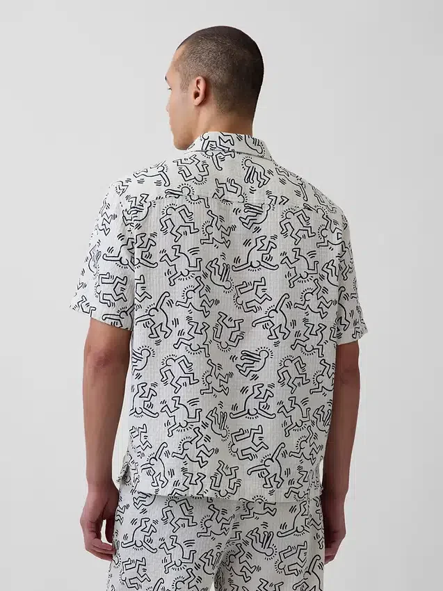 Πουκάμισο Keith Haring με υφή