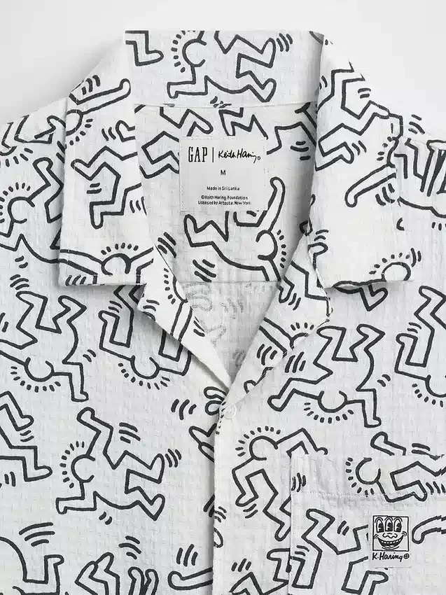 Πουκάμισο Keith Haring με υφή