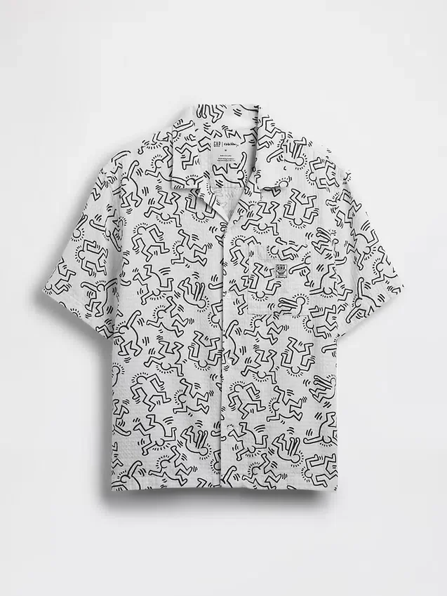 Πουκάμισο Keith Haring με υφή