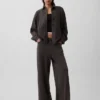 Πουκάμισο Oversized με κουμπιά μπροστά από βαρύ French Terry