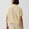 Πουκάμισο πιτζάμας από τσαλακωμένο γάζι σε oversized γραμμή