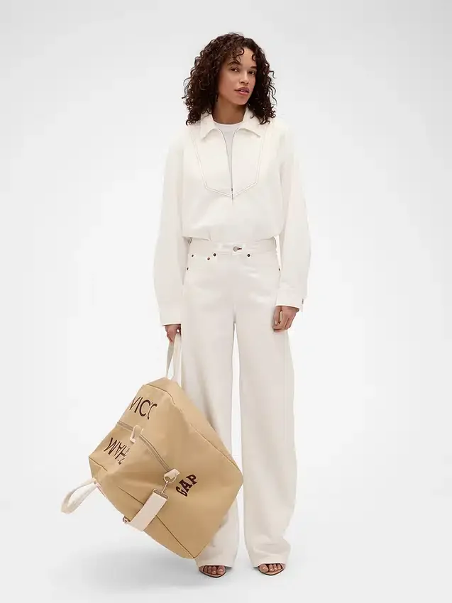 Πουκάμισο τζιν με φερμουάρ GAP × Victoria Beckham
