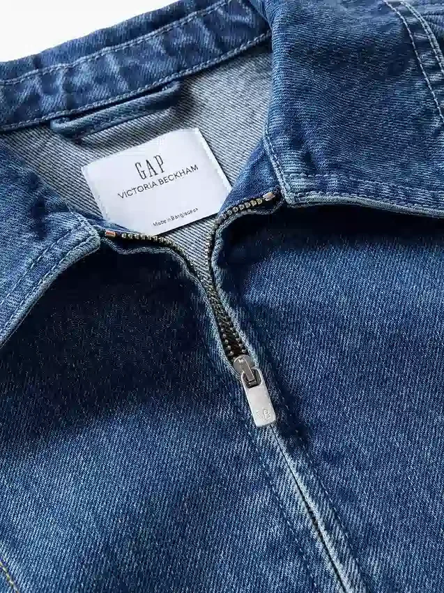 Πουκάμισο τζιν με φερμουάρ GAP × Victoria Beckham