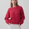 Πουλόβερ 100% βαμβάκι, oversized και κοντό