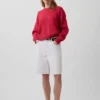 Πουλόβερ 100% βαμβάκι, oversized και κοντό