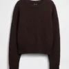 Πουλόβερ 100% βαμβάκι, oversized και κοντό