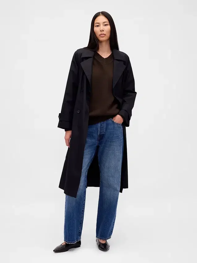Πουλόβερ CashSoft με V-neck σε υπερμεγέθη γραμμή