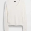Πουλόβερ CashSoft με V-neck σε υπερμεγέθη γραμμή