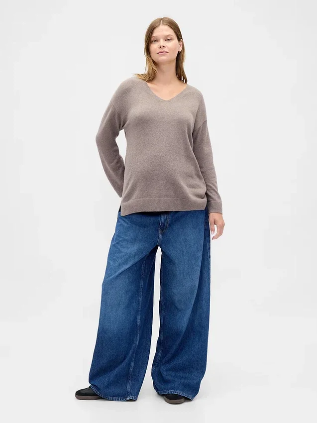 Πουλόβερ εγκυμοσύνης CashSoft με V-neck