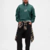 Πουλόβερ με λογότυπο, βαριάς ποιότητας, oversized, με φερμουάρ στο ένα τέταρτο