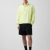Πουλόβερ με λογότυπο, βαριάς ποιότητας, oversized, με φερμουάρ στο ένα τέταρτο
