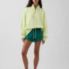 Πουλόβερ με λογότυπο, βαριάς ποιότητας, oversized, με φερμουάρ στο ένα τέταρτο