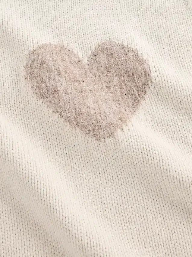 Πουλόβερ με ραγκλάν και στρογγυλό λαιμό από μείγμα βαμβακιού