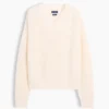 Πουλόβερ Oversized με V-neck από 100% βαμβάκι