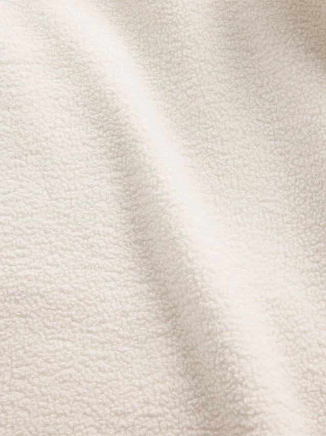 Πουλόβερ Sherpa Oversized με μισό φερμουάρ