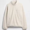Πουλόβερ Sherpa Oversized με μισό φερμουάρ