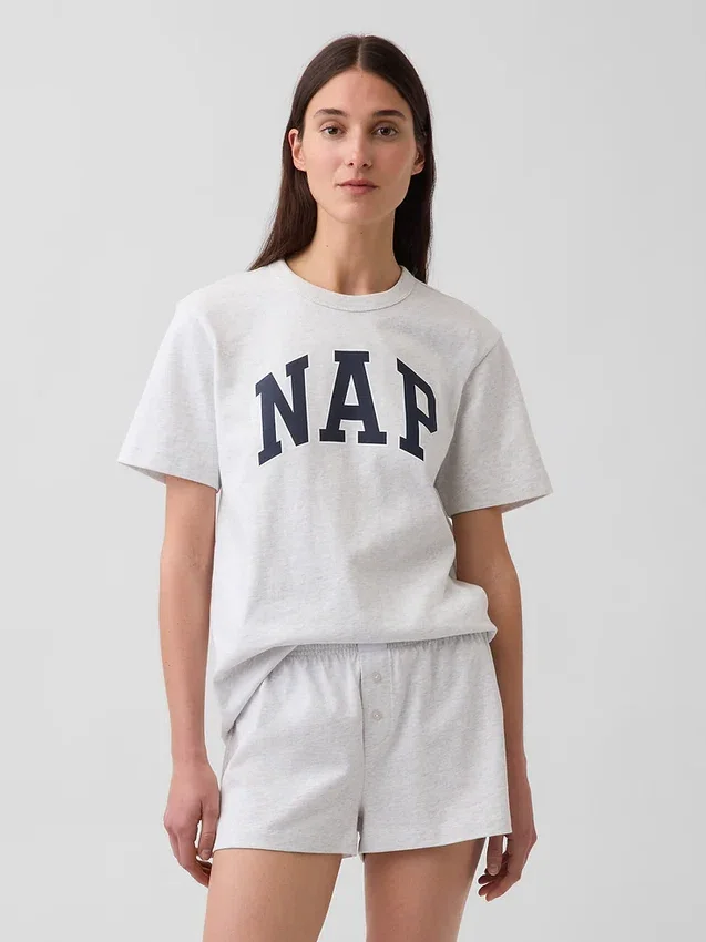 Πυτζάμα T-shirt Oversized με λογότυπο Nap