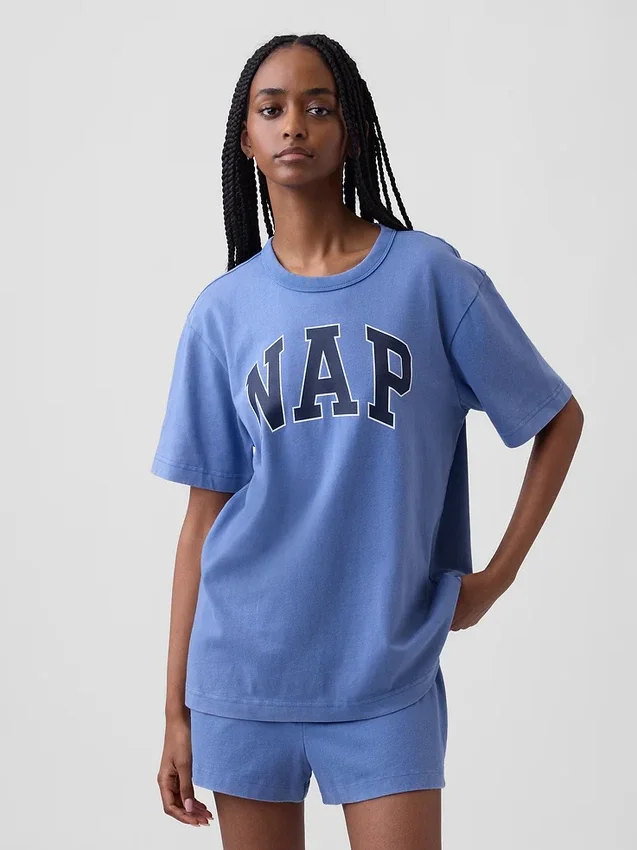 Πυτζάμα T-shirt Oversized με λογότυπο Nap