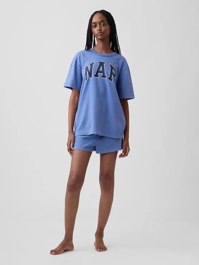 Πυτζάμα T-shirt Oversized με λογότυπο Nap