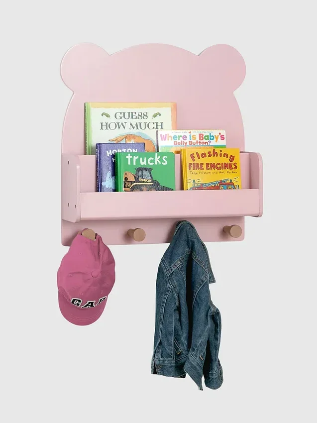 Ράφι τοίχου babyGap Brannan Bear με 4 άγκιστρα