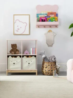 Ράφι τοίχου babyGap Brannan Bear με 4 άγκιστρα