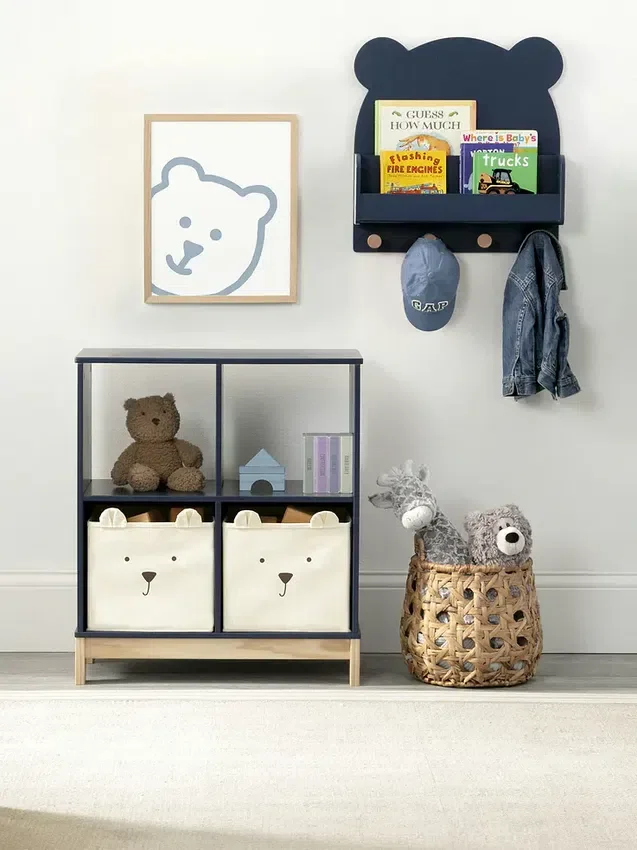 Ράφι τοίχου babyGap Brannan Bear με 4 άγκιστρα