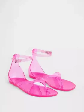 Σανδάλια με λουράκια τύπου «Jelly»