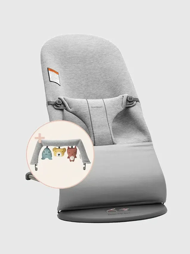 Σετ Babybjorn 3D Jersey και μαλακό παιχνίδι Bouncer Bliss