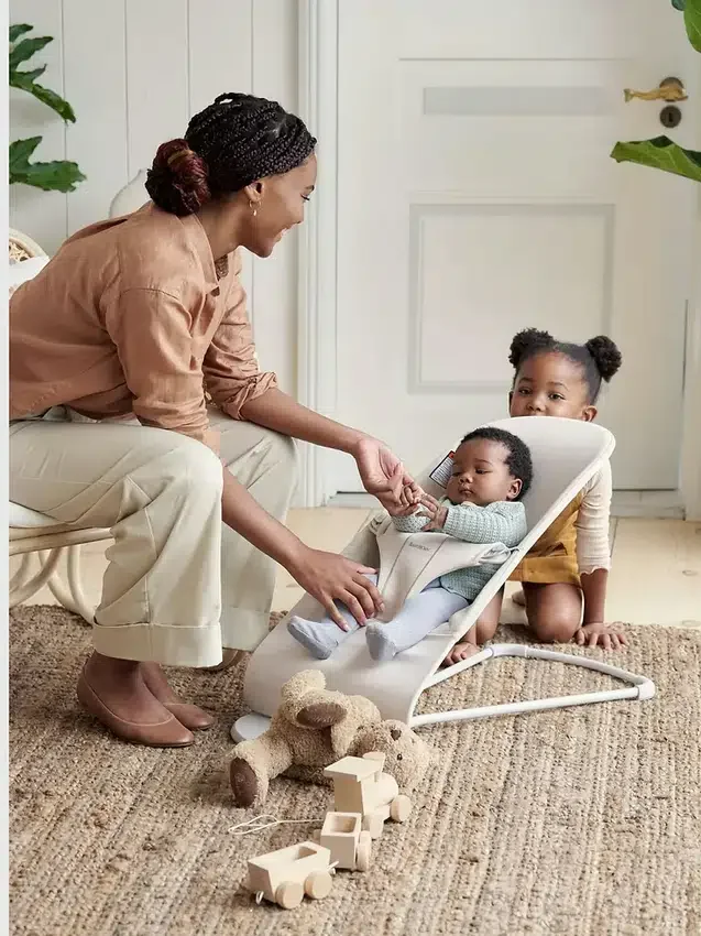 Σετ Babybjorn 3D Jersey και μαλακό παιχνίδι Bouncer Bliss