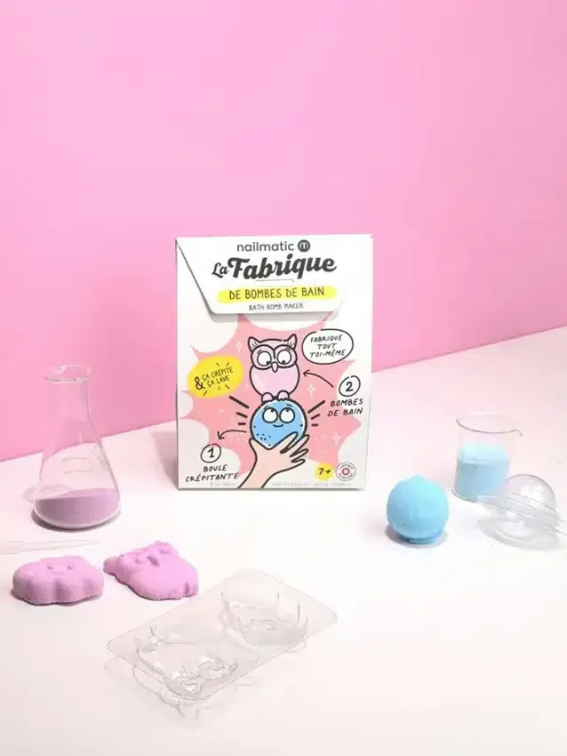 Σετ κατασκευής βομβών μπάνιου Nailmatic με αναβράζουσα μπάλα μπάνιου
