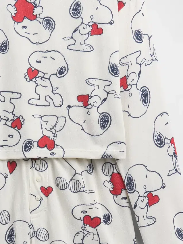 Σετ παιδικών πυτζαμών Snoopy από ανακυκλωμένα υλικά με σορτς