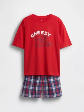 Σετ παιδικών σορτς με ανακυκλωμένα υλικά σε oversized μέγεθος