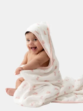 Σετ πετσέτας με κουκούλα Bamboo Little Bunny