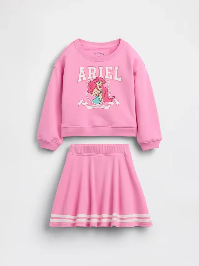 Σετ ρούχων GAP × Disney Βρέφη & Νήπια με φούστα-σορτς από μαλακό φούτερ Vintagesoft