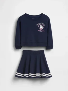 Σετ ρούχων GAP × Disney Βρέφη & Νήπια με φούστα-σορτς από μαλακό φούτερ Vintagesoft