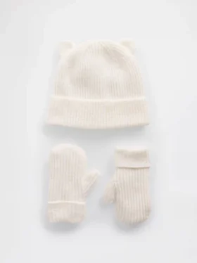 Σετ σκούφου και γαντιών «CashSoft Bear» για βρέφη & νήπια