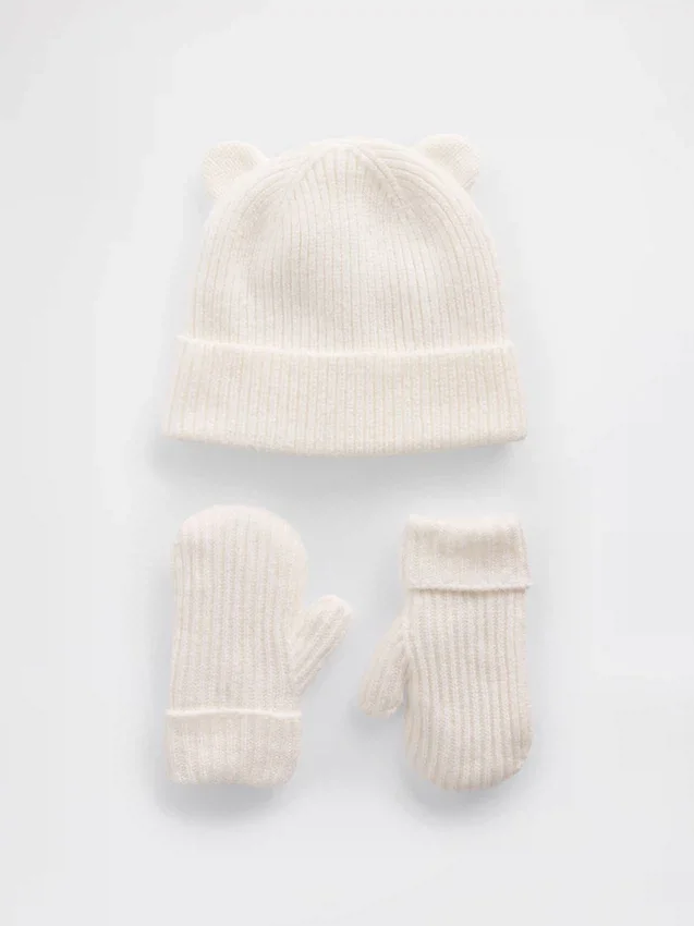 Σετ σκούφου και γαντιών «CashSoft Bear» για βρέφη & νήπια
