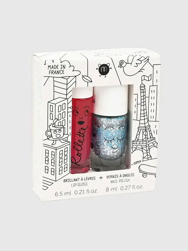 Σετ βερνικιού νυχιών και lip gloss Magique της Nailmatic