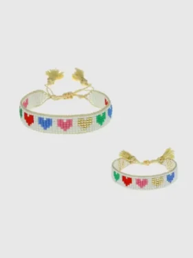 Σετ βραχιόλια «Rainbow Hearts» της Hart «Mini and Me»