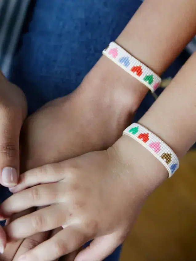 Σετ βραχιόλια «Rainbow Hearts» της Hart «Mini and Me»