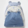 Σκουφάκι από βιολογικό βαμβάκι «Baby First Favorites» (πακέτο 3 τεμαχίων)